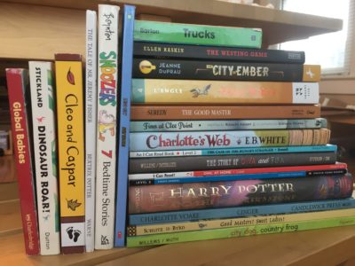 Stack of assorted books for children and young adult readers